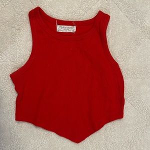 Red Crop Top